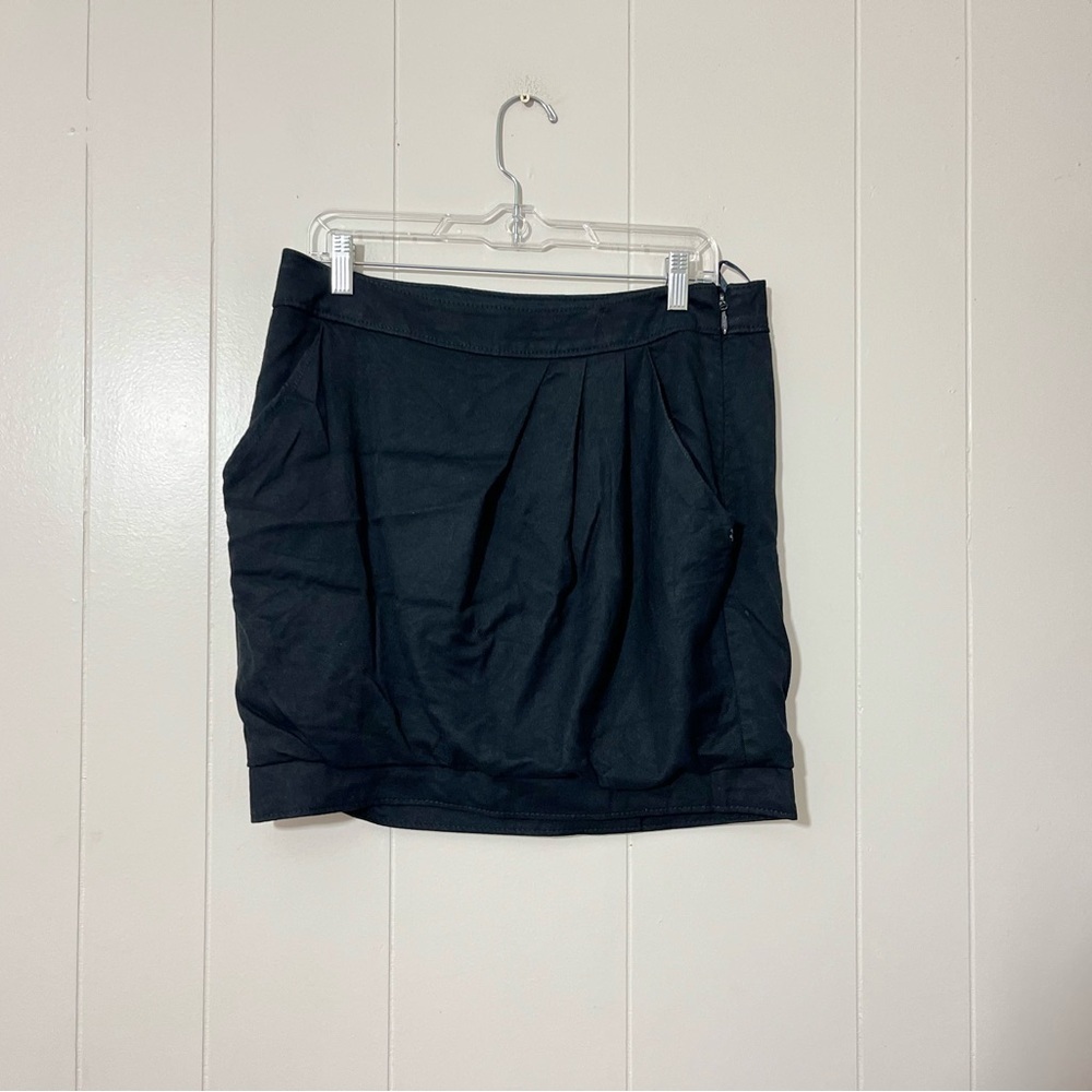 Miss Sixty Y2K Black Mini Skirt Low Rise Made in Italy Size L Vintage